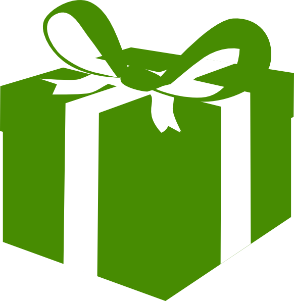 Подарок зеленый