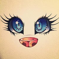 Милые мультяшные глаза