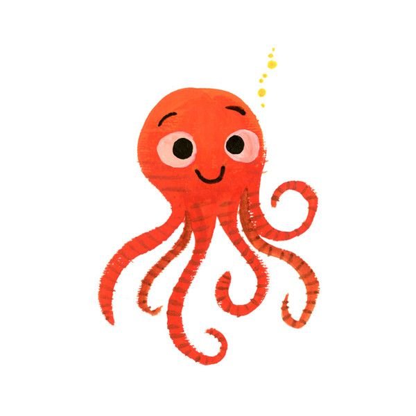 Маленький Осьминожек нарисовать