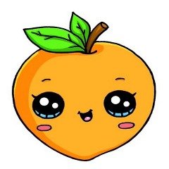 Рисунки для срисовки Каваи фрукты