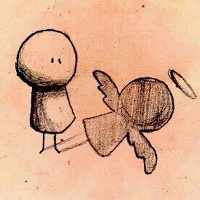 Человечек нарисованный карандашом