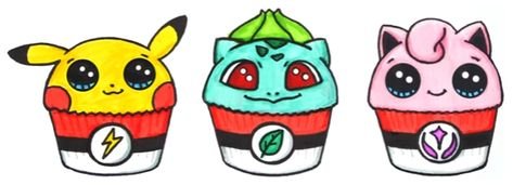 Лёгкие рисунки для срисовки еда с глазами милашка