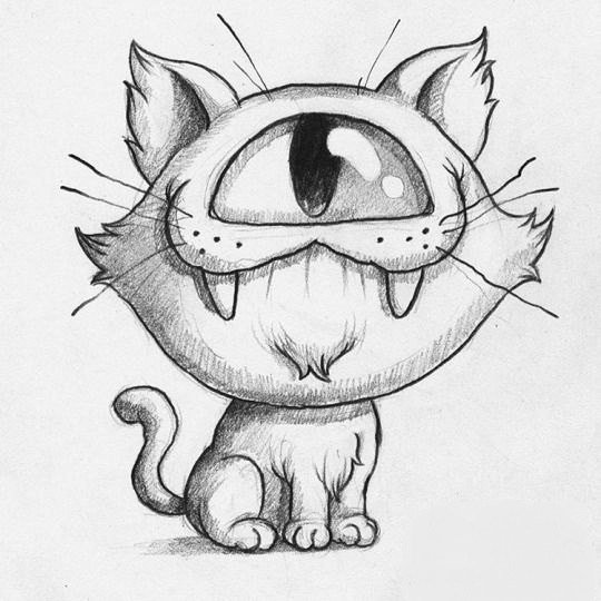 Рисунки карандашом для срисовки монстры