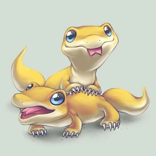 Геккон арт милый