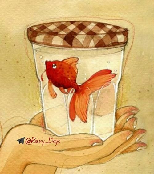 Рыбка арт милый