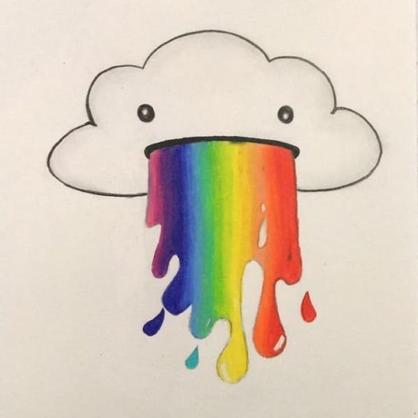 Милые радужные рисуночки
