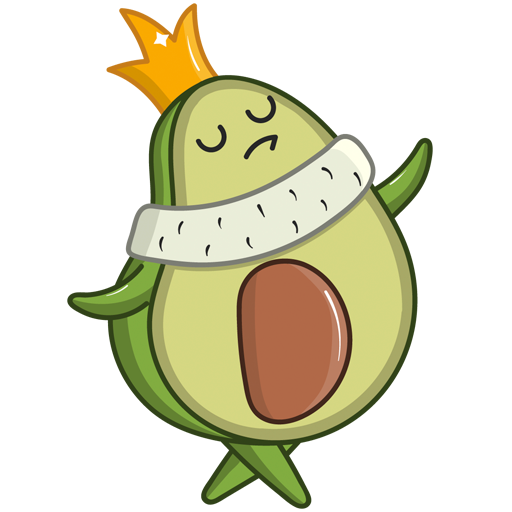 Мультяшные авокадо