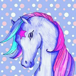 Милые мультяшные лошади