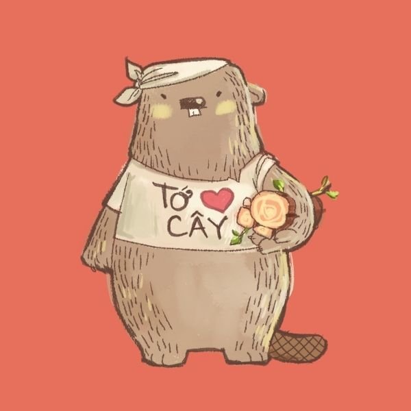 Бобр милый рисунок