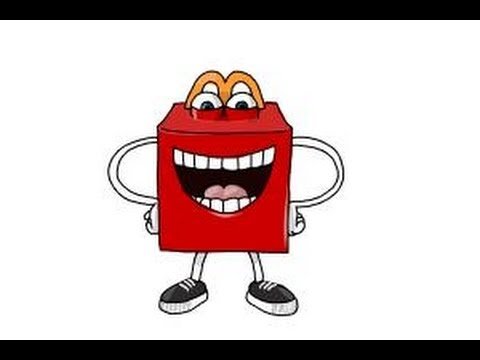 Раскраска макдональдс Хэппи мил