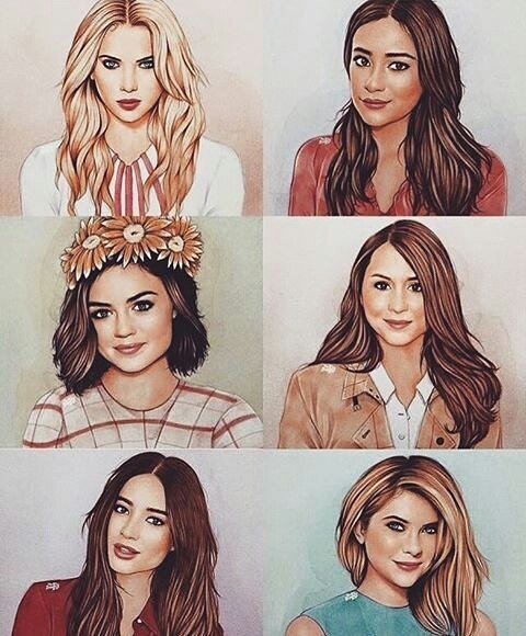 Раскраски pretty little Liars