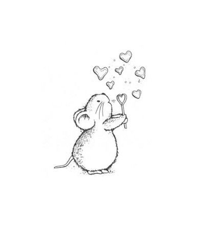 Мышонок рисунок карандашом для срисовки