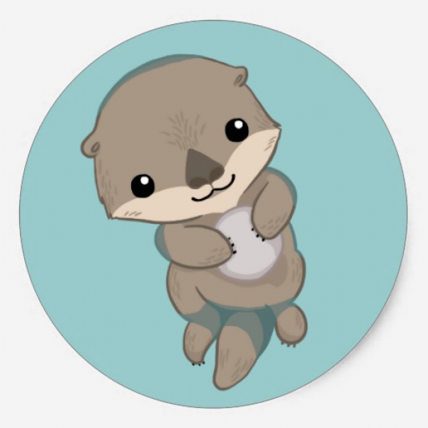 Выдра стикер