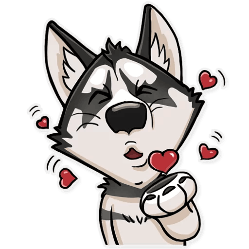 Стикеры хаски