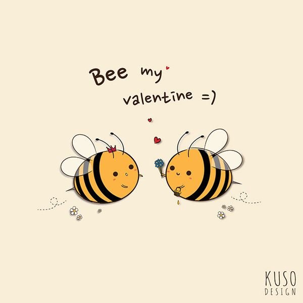 Милые пчелки рисунок