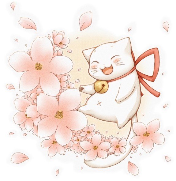 Мультяшные японские котики