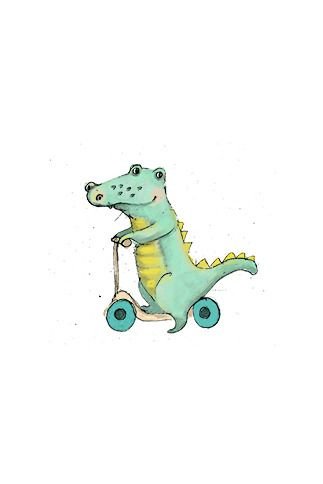 Крокодил милые иллюстрации