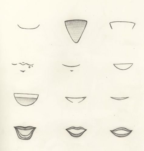 Губы рисунок