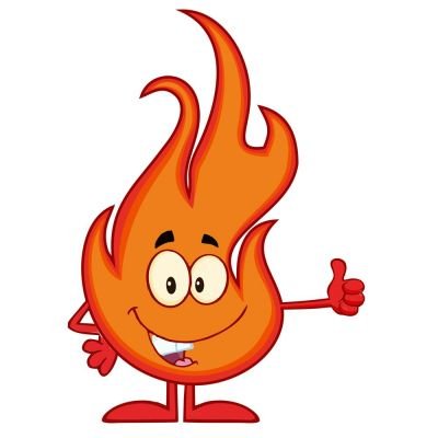 Огонек мультяшный