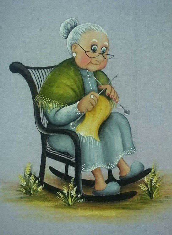 Бабушка рисунок.
