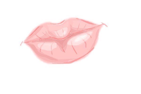 Губы без фона нарисованные