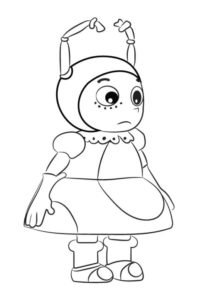 Мила из Лунтика раскраска