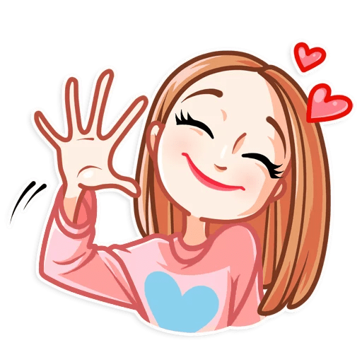 Стикеры девушки