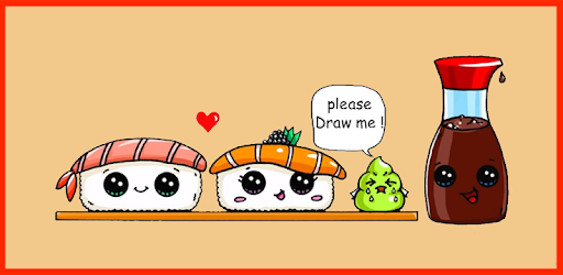 Суши нарисованные смглазами