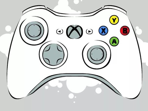 Джойстик Xbox нарисованный