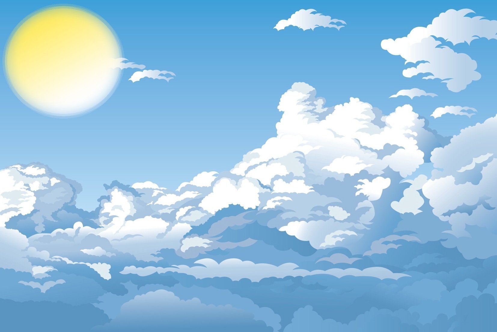 Sky With Clouds Sky Background Cloud Vector, Sky, Background, Cloud PNG ...