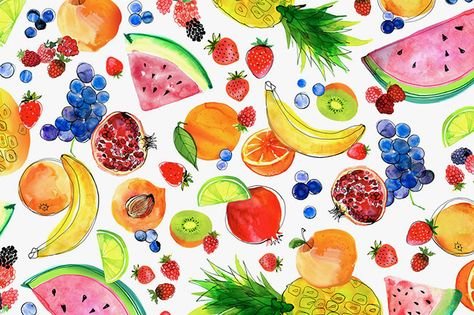 Много фруктов арт