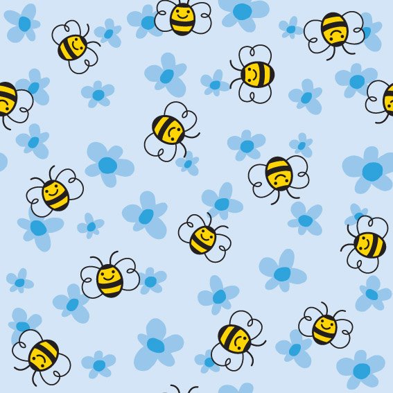 Фон детский с пчелками