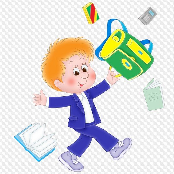 Ученик с портфелем