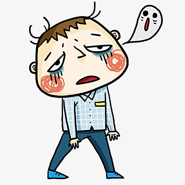 Грустный человек мультяшный