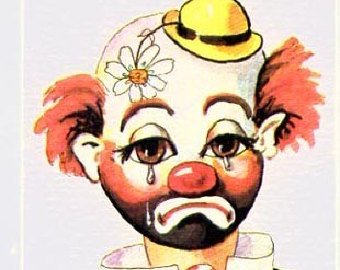 Андрей Панин автопортрет клоун