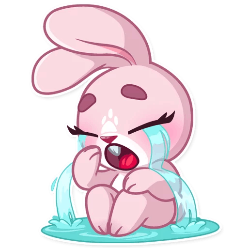 Rosy Bunny Стикеры в телеграмм