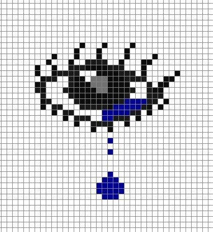 Рисунки в клетку грустные