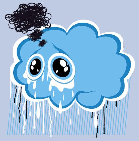 Тучка плачет