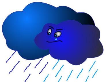 Злая тучка и солнышко