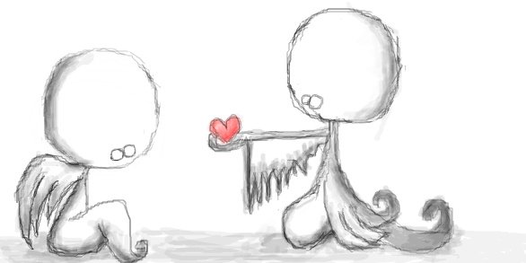 Рисунки про любовь для срисовки до слез