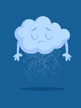Тучка с дождиком