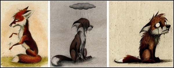 Забавные лисы от Skia 1200