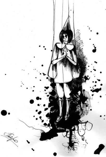 Портрет Пьеро из Буратино