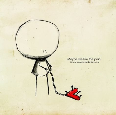 Грустные человечки карандашом