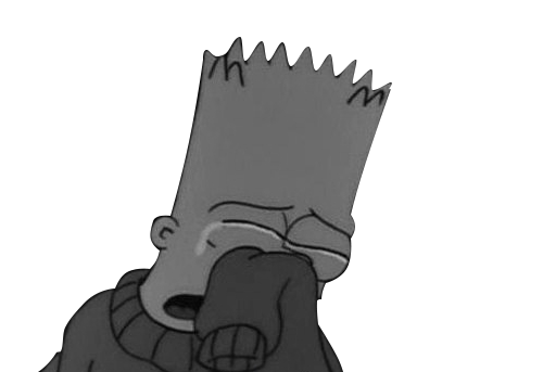 Барт симпсон плачет