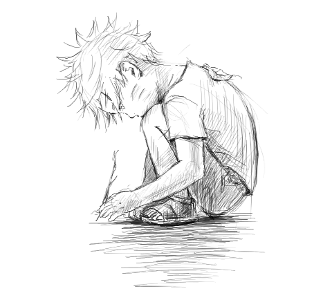 Грустные рисунки Наруто