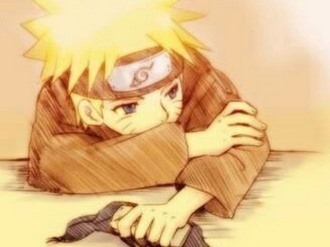 Наруто маленький грустит