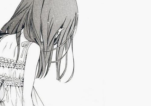 Аниме картинки черно белые