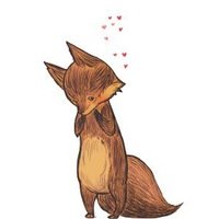 Лиса на двух лапах арт