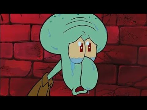 Сквидвард плачет